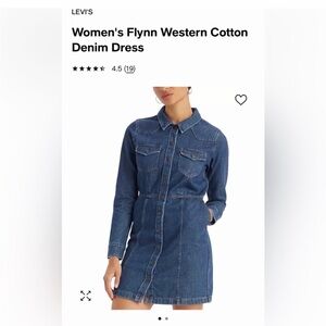 Levi's Flynn western cotton denim dress